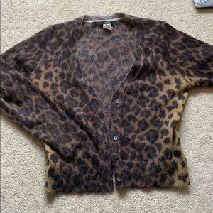 J.crew leopard print cardigan